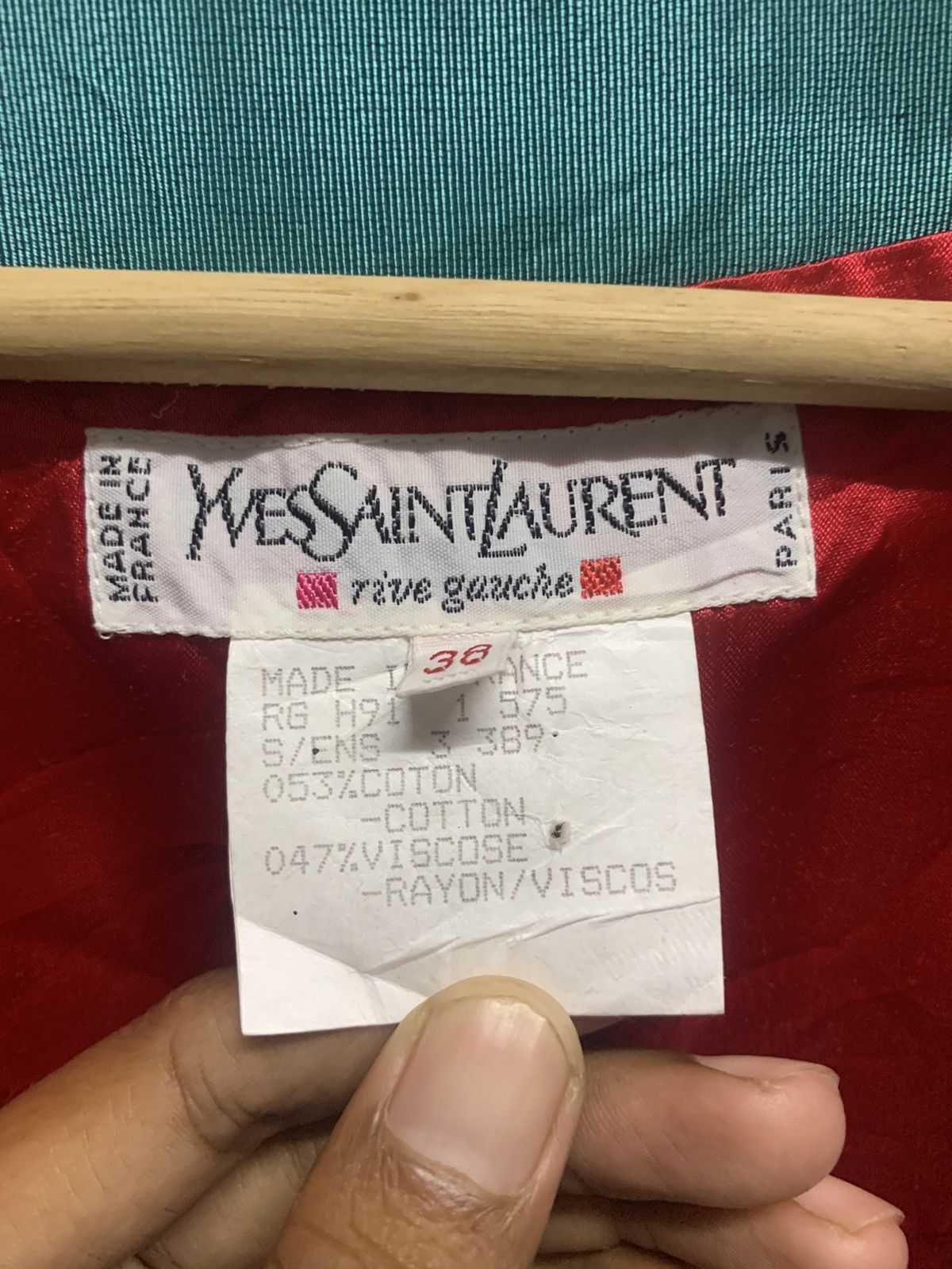 Vintage × Yves Saint Laurent Vintage Yves Saint Lauren Crop Top Blazzer coat Size S / US 4 / IT 40 - 13 Thumbnail