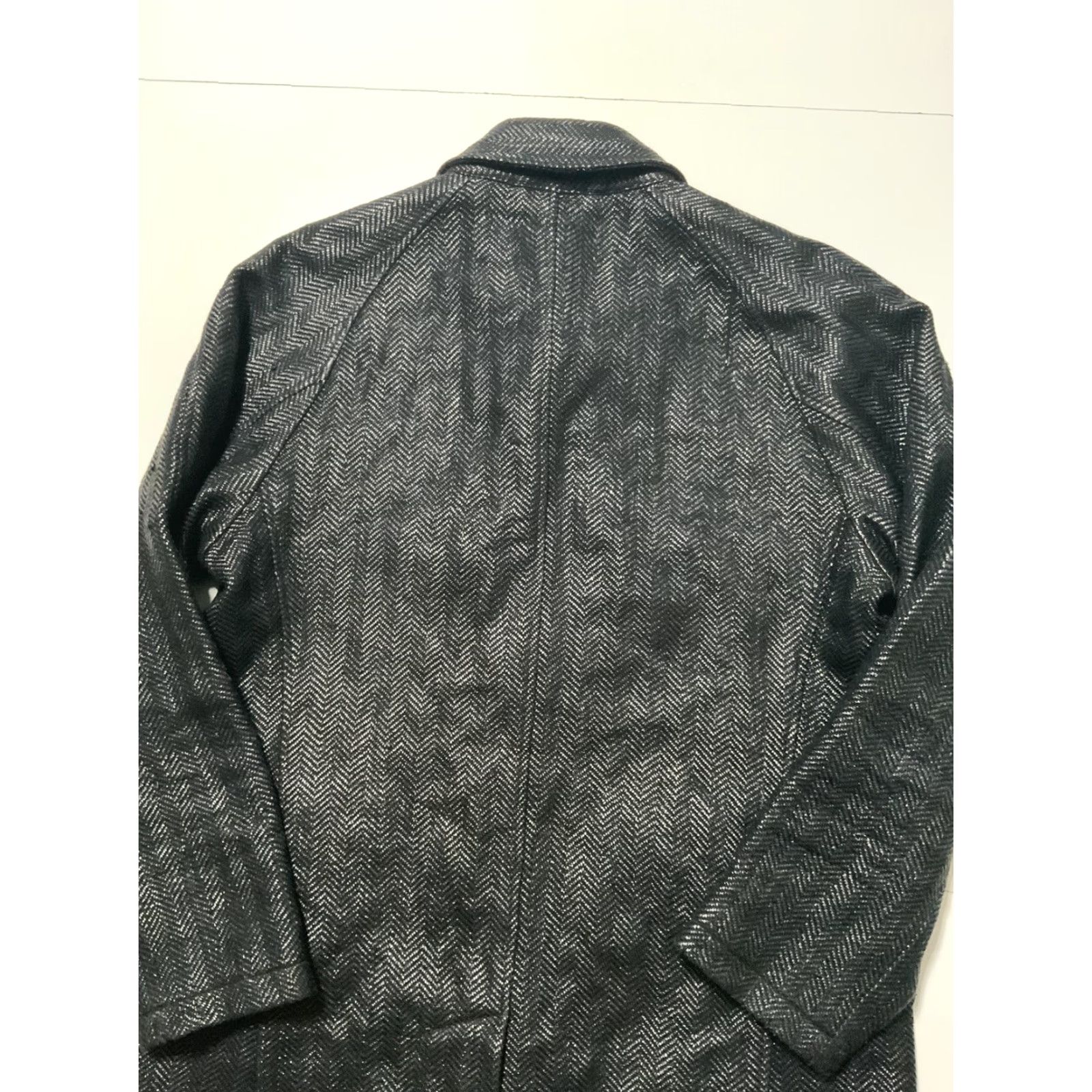 Vintage Krammer & Stoudt New York Black Herringbone Trench Coat Overcoat M Womens Coat Size US M / EU 48-50 / 2 - 4 Thumbnail