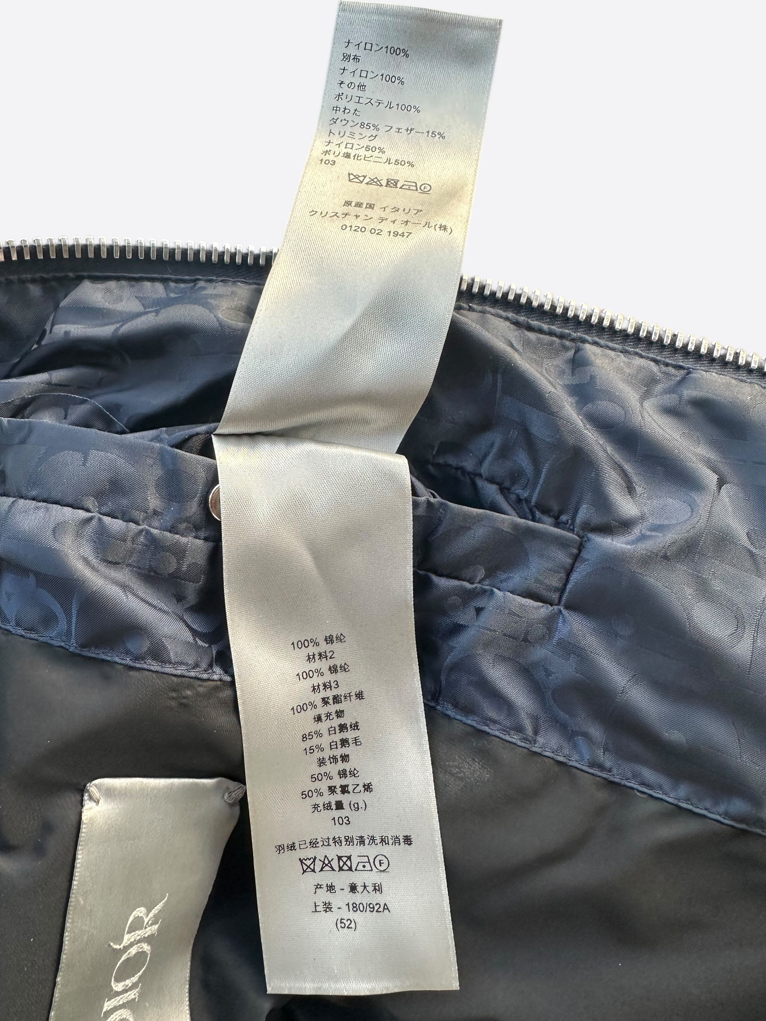 Dior Dior Navy Oblique Puffer Vest Size US XL / EU 56 / 4 - 5 Thumbnail