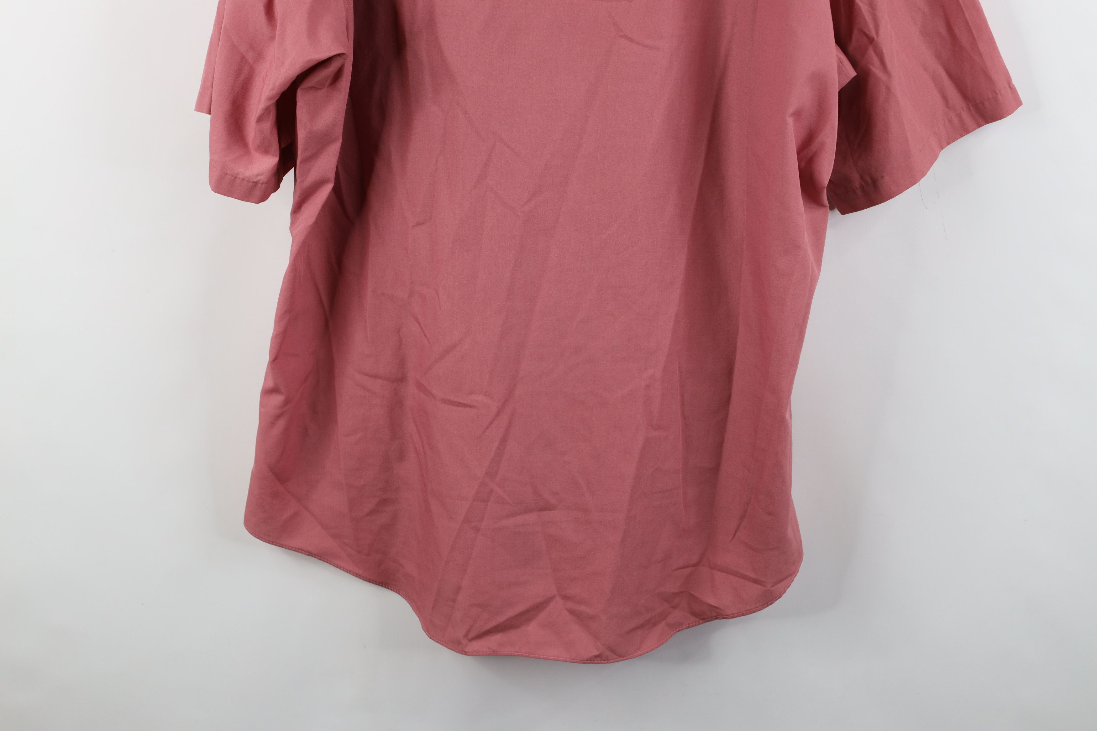 Vintage Vintage 70s Streetwear Collar Short Sleeve Button Shirt Pink Size US XL / EU 56 / 4 - 11 Thumbnail