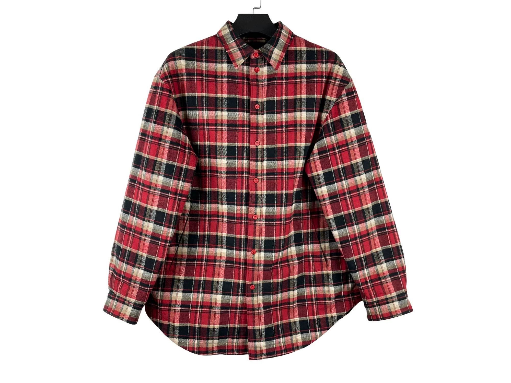 Balenciaga Balenciaga Check Quilted Oversized Jacket 03632 Size US M / EU 48-50 / 2 - 1 Thumbnail