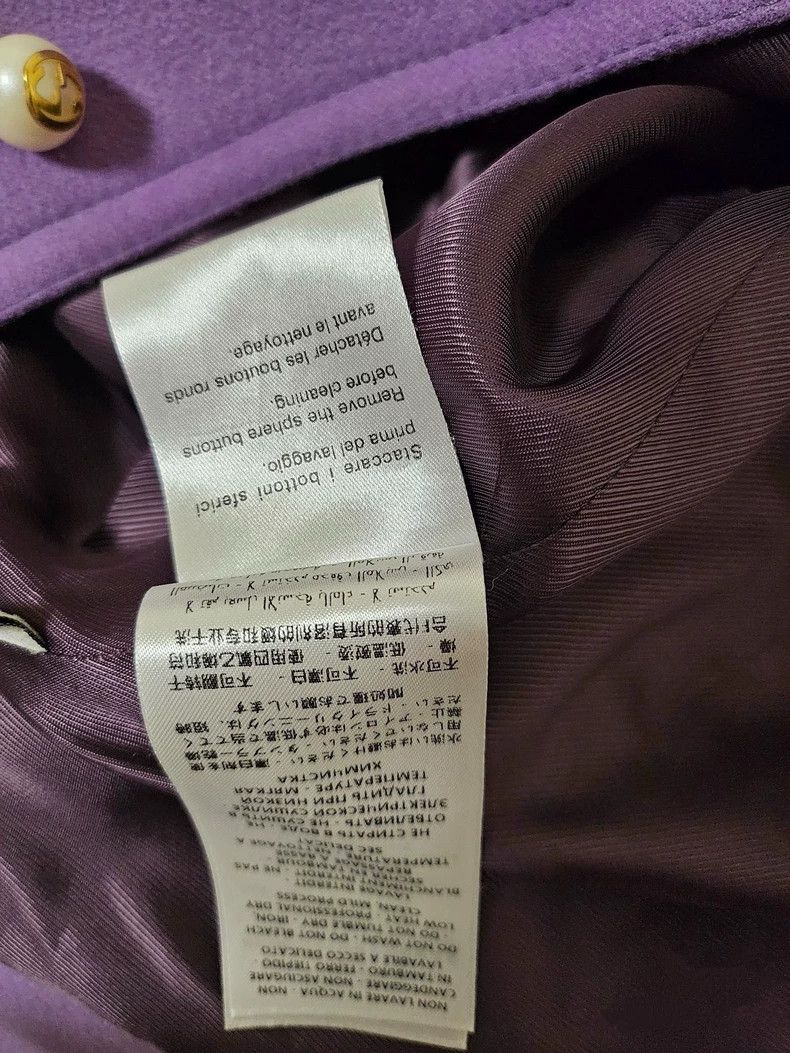 Gucci Gucci Size 38 Taro purple pearl button coat 2502-Nextarrow Size US S / EU 44-46 / 1 - 5 Thumbnail