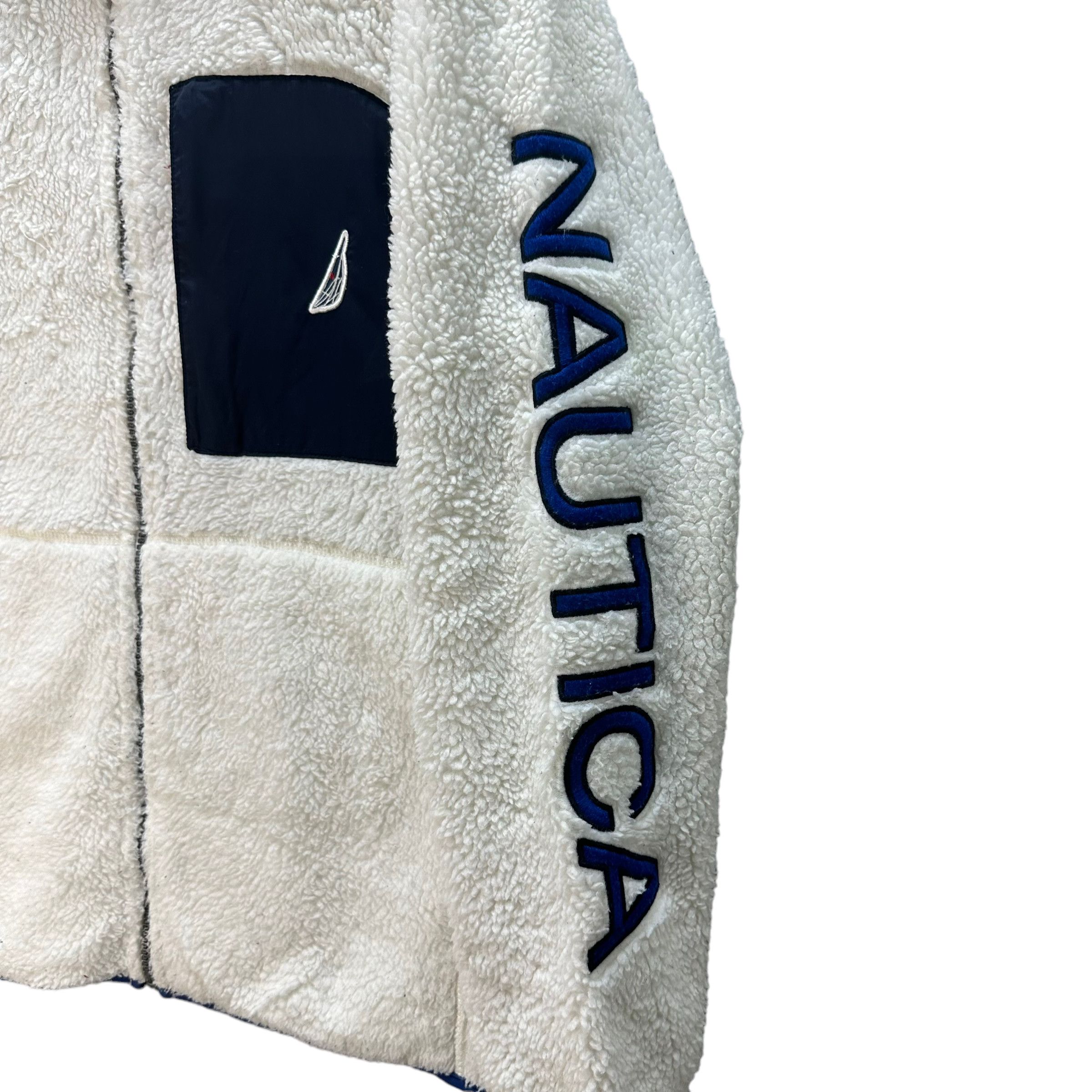 Nautica NAUTICA SLEEVE BIG LOGO FLEECE JACKET #8213-215 Size US M / EU 48-50 / 2 - 6 Thumbnail