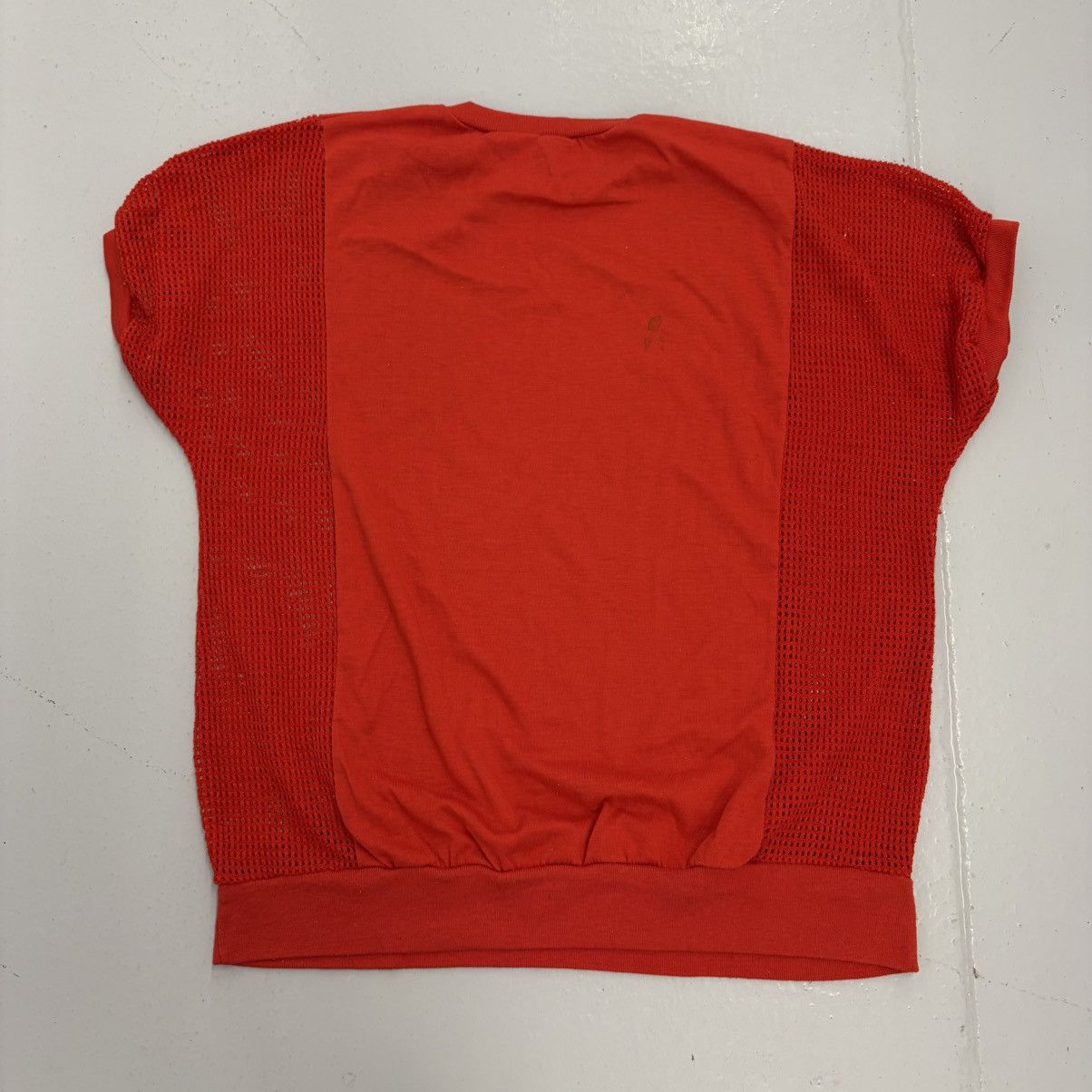 Other Vintage 60s Fast Track Red Boxy Cotton/Jersey Blank Top Size XL / US 12-14 / IT 48-50 - 2 Thumbnail