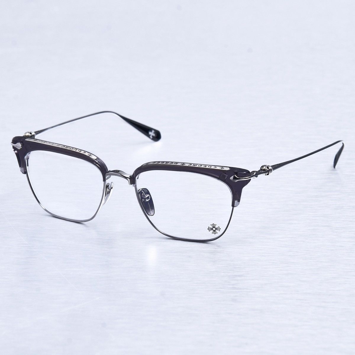 Chrome Hearts CHROME HEARTS SLUNTRADICTION (54) FLINT/GUNMETAL GLASSES Size ONE SIZE - 2 Thumbnail