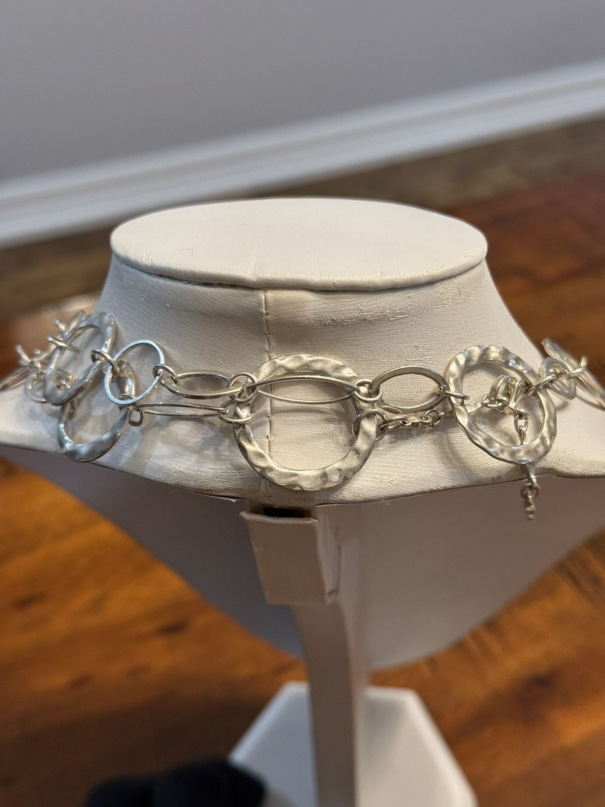Jewelry Vintage Handmade Hammered Hoop Long Necklace Size ONE SIZE - 7 Thumbnail