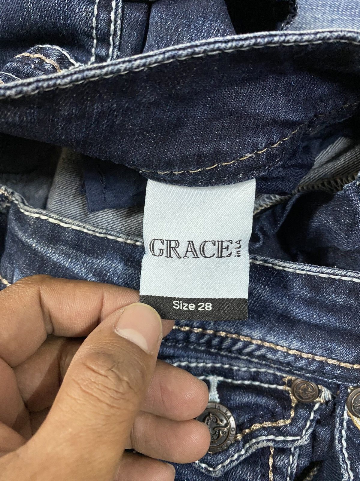 If Six Was Nine Flare Jeans Grace in LA Made in USA @320 Size US 28 / EU 44 - 13 Thumbnail