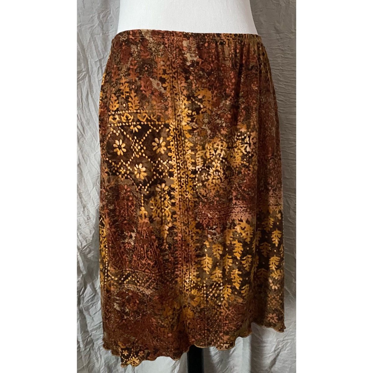 Vintage Obe, VTG, Multi-Pattern, Asymmetrical, Midi Skirt Size 30" / US 8 / IT 44 - 4 Thumbnail