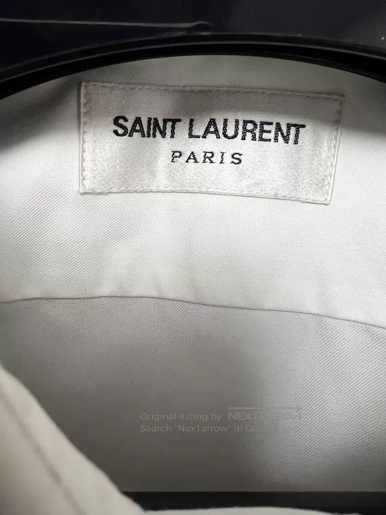Saint Laurent Paris Saint Laurent Paris size 37 White Bowtie Accordion Shirt i Size US M / EU 48-50 / 2 - 3 Thumbnail