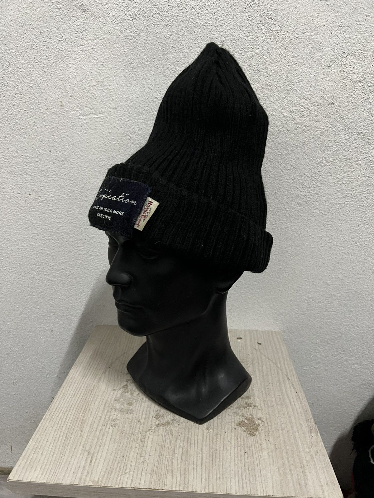 Harris Tweed Japanese brand Harris Tweed Beanie Hat Size ONE SIZE - 3 Thumbnail