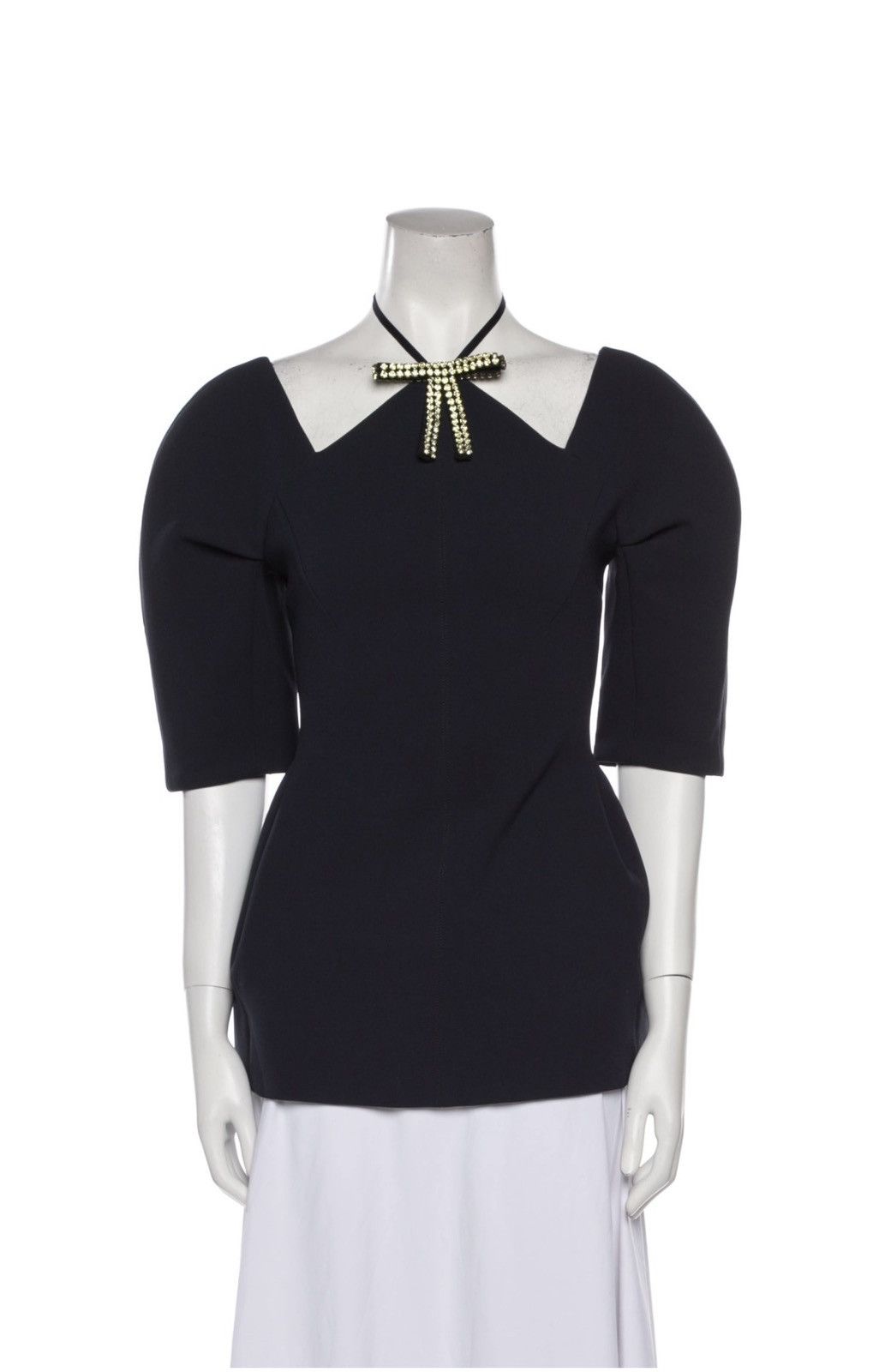 Marni Marni crystal-bow bonded-crepe dress Size ONE SIZE - 1 Thumbnail