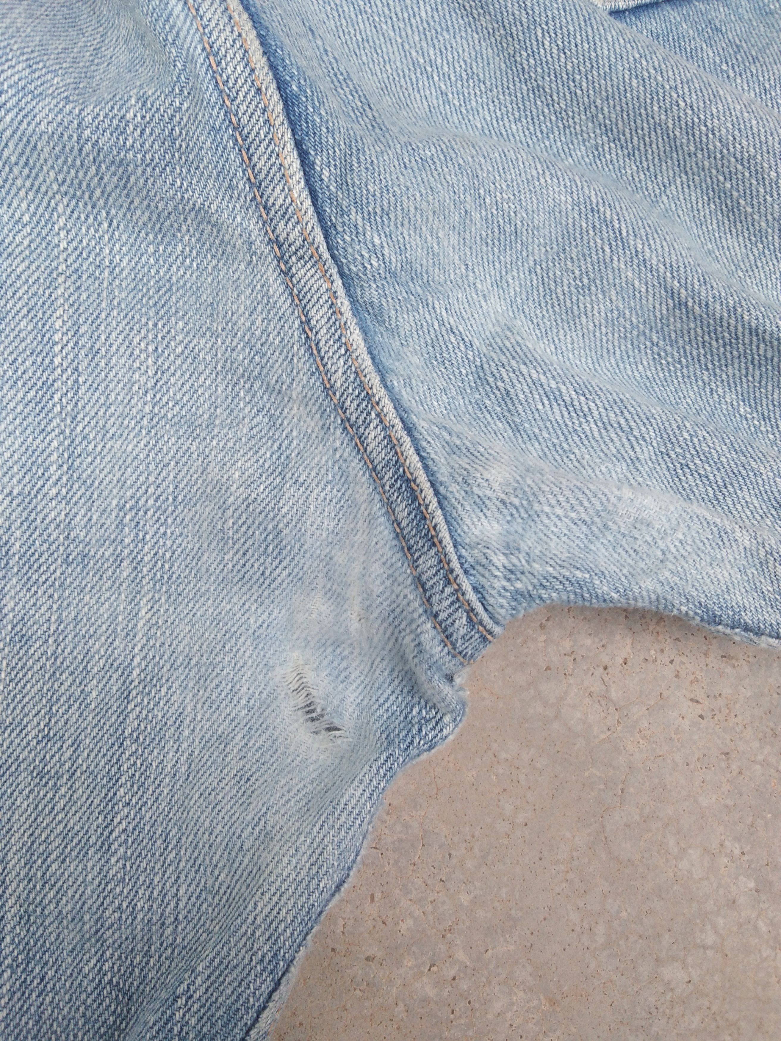 Japanese Brand Vintage Japan Edwin Selvedge Redline Distressed Jeans 34x31 Size US 34 / EU 50 - 4 Thumbnail