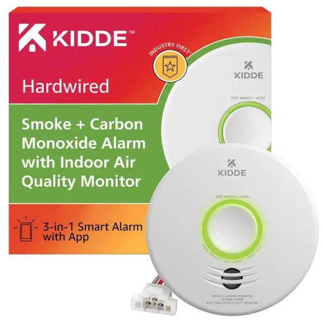 Designer Kidde Smart Wired Smoke Carbon Monoxide Detector Air Quality Size ONE SIZE - 2 Thumbnail