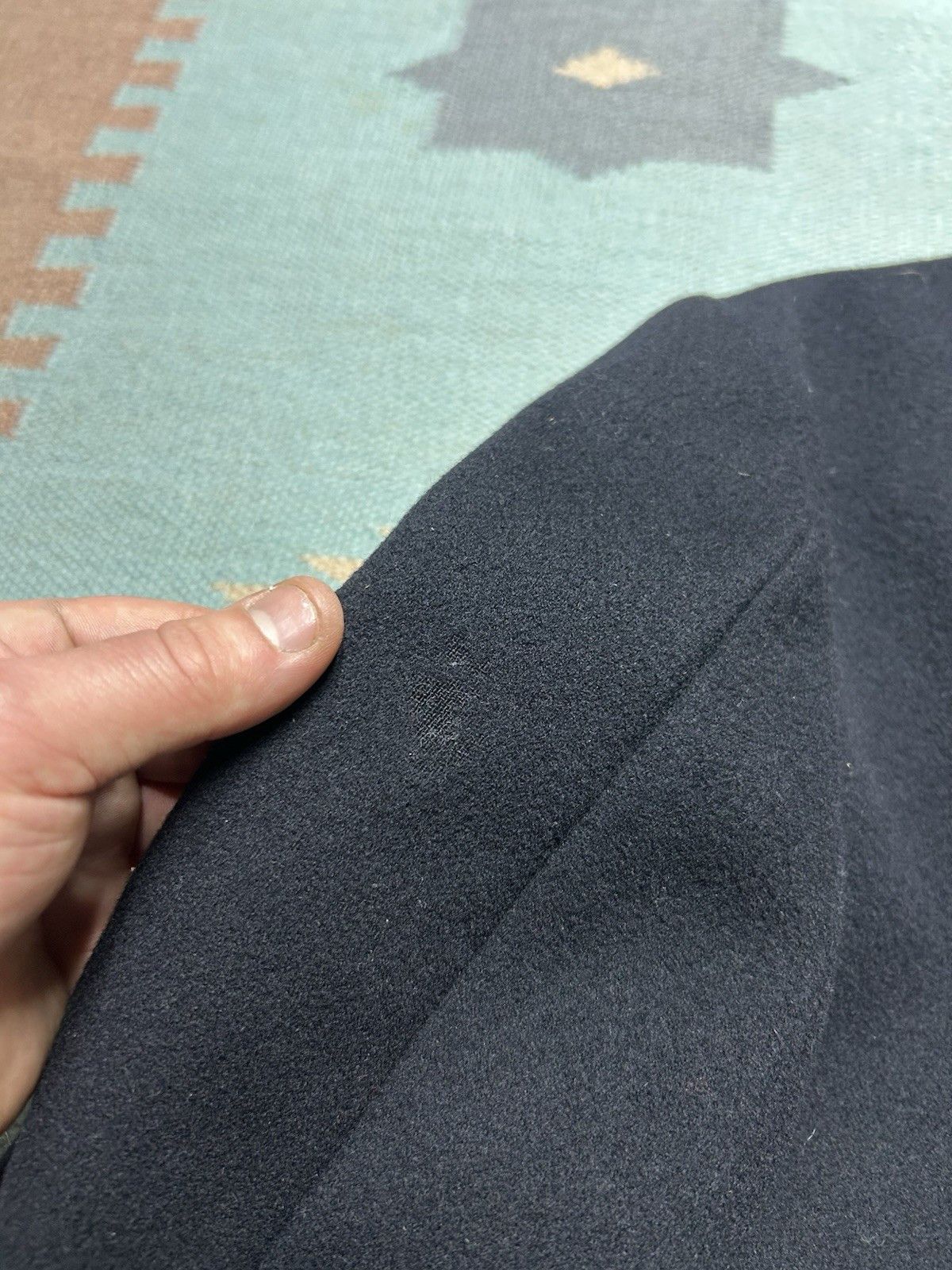Vintage Vtg 1940s US Navy wool pea coat USN WW2 deck jacket 38 S/M Size US S / EU 44-46 / 1 - 11 Thumbnail