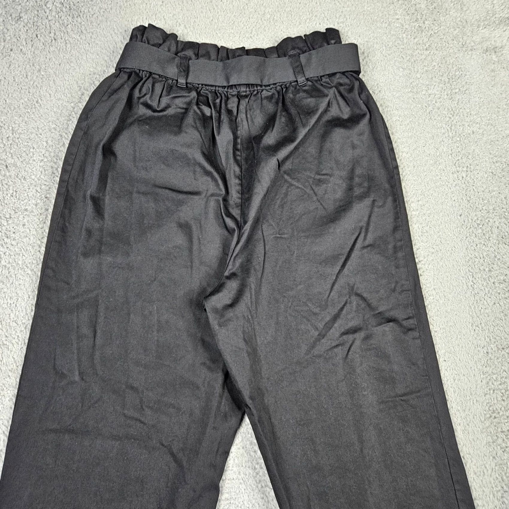 Vintage The Drop Women's Pants S Black Paperbag Belted High Rise Modern Regular Size 28" / US 6 / IT 42 - 7 Thumbnail