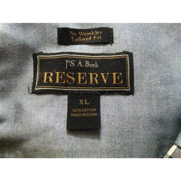 Jos. A. Bank JOS.A.BANK RESERVE MENS MLTCLR 100%COTTON CASUAL SHIRT XL Size US XL / EU 56 / 4 - 5 Thumbnail