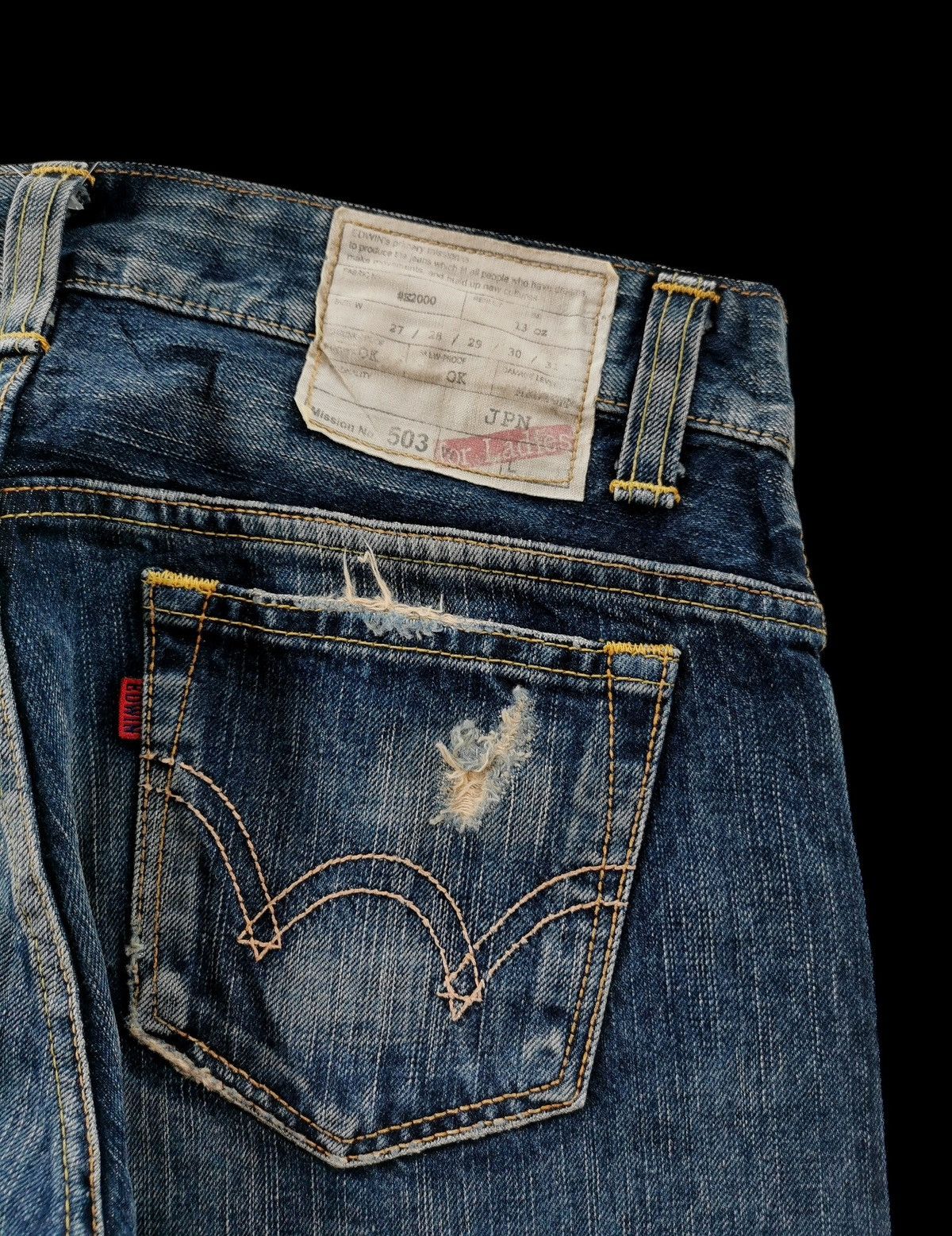 Tornado Mart Edwin bell-bottom denim jeans style tornado mart Size 30" / US 8 / IT 44 - 6 Thumbnail