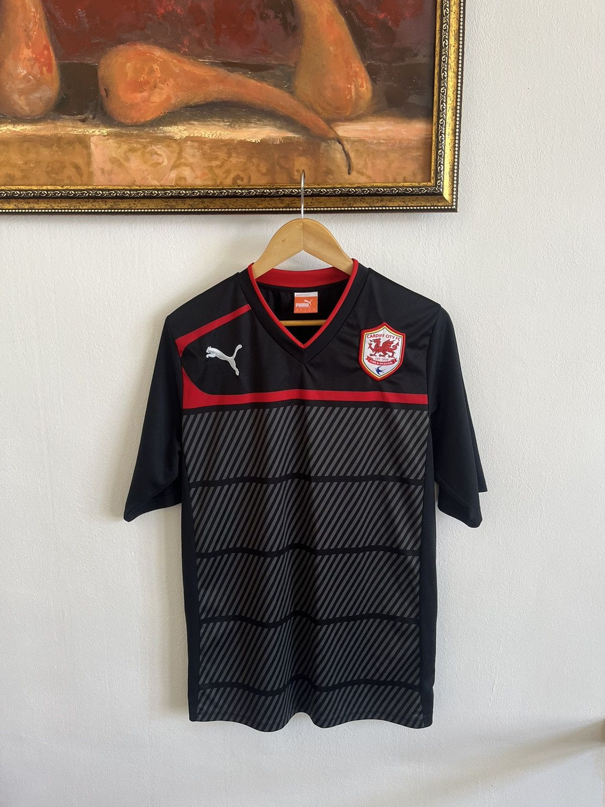 Puma CARDIFF CITY FC 2012 2013 TRAINING SOCCER JERSEY PUMA Size US L / EU 52-54 / 3 - 1 Thumbnail