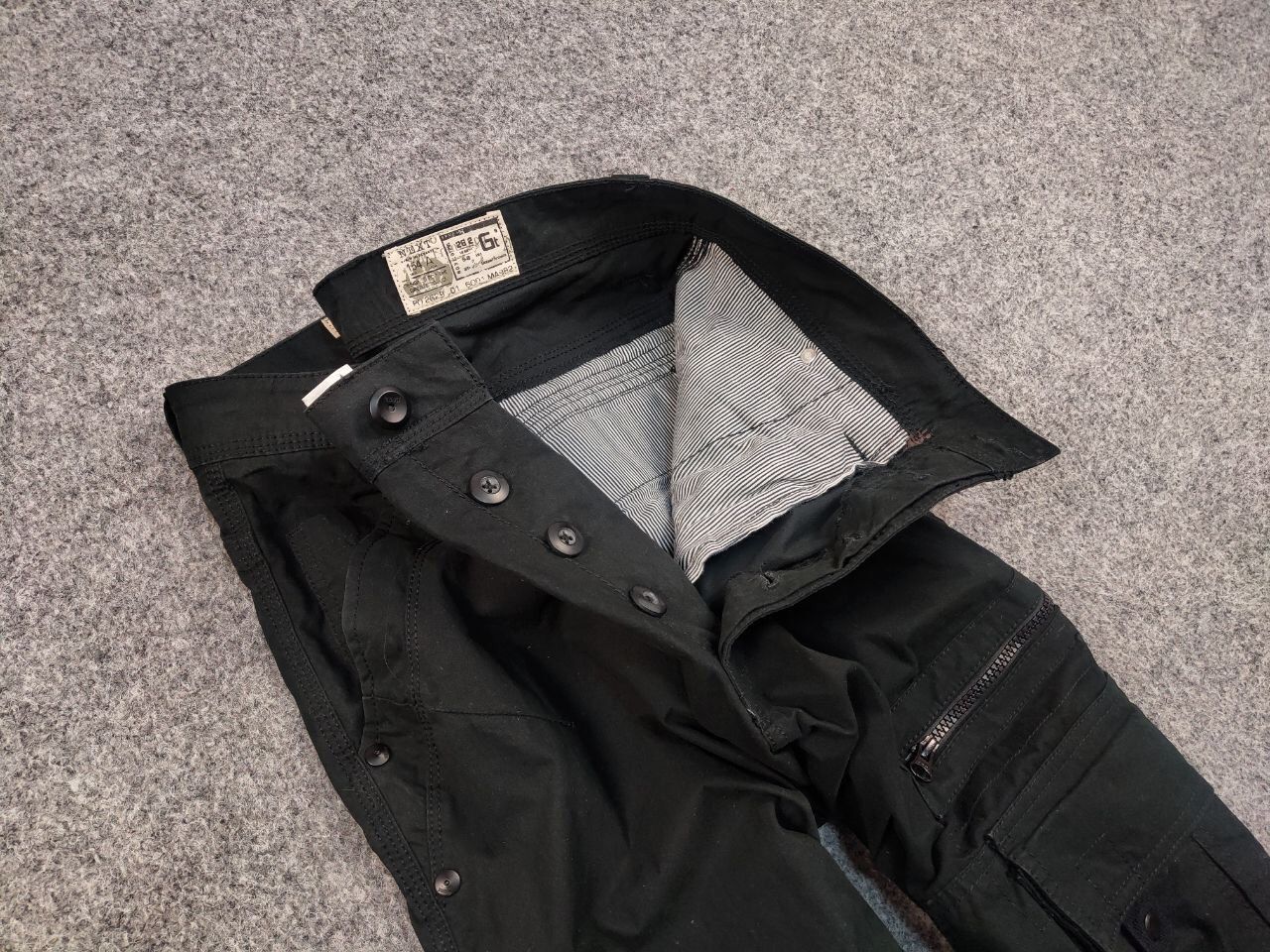 Japanese Brand Vintage Japan style Black Cargo Zip Pants Y2K Size US 34 / EU 50 - 12 Thumbnail