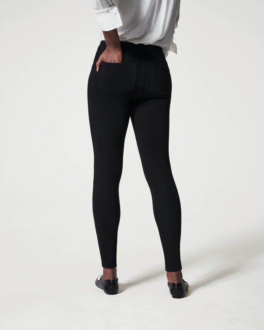 Spanx Spanx Jean-ish Ankle Leggings Black Seamless Lg 20018R VGC Size 32" / US 10 / IT 46 - 10 Thumbnail
