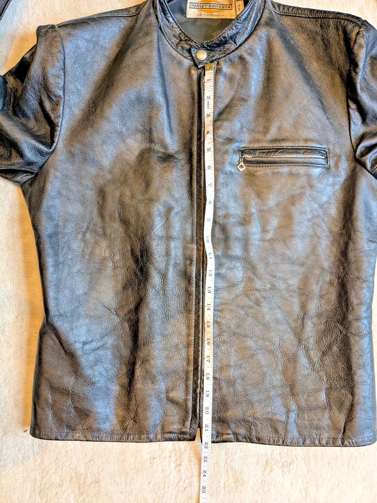 Harley Davidson 60s Harley Davidson Sportster Cafe Racer Leather Jacket 42 Size US M / EU 48-50 / 2 - 14 Thumbnail