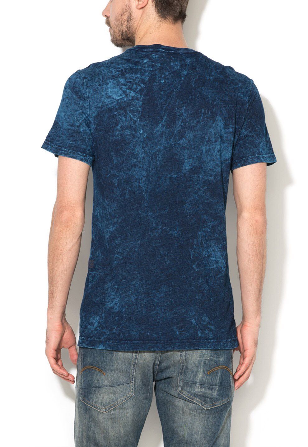 G-Star G-Star RAW Doover Mens Blue Center Logo Short Sleeve T-Shirt Size US M / EU 48-50 / 2 - 2 Thumbnail
