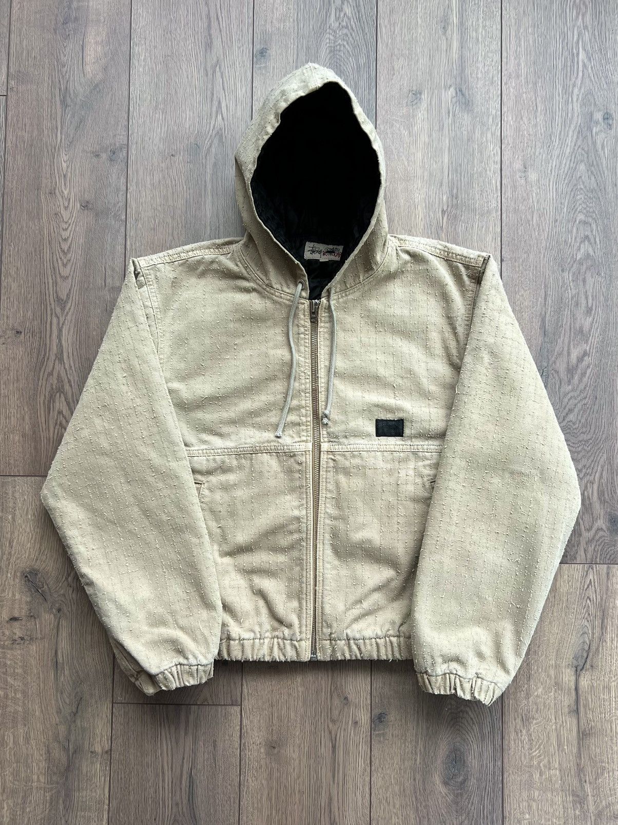 Stussy Stussy Canvas Needlepunch Work Jacket “Khaki” Medium Size US M / EU 48-50 / 2 - 1 Thumbnail