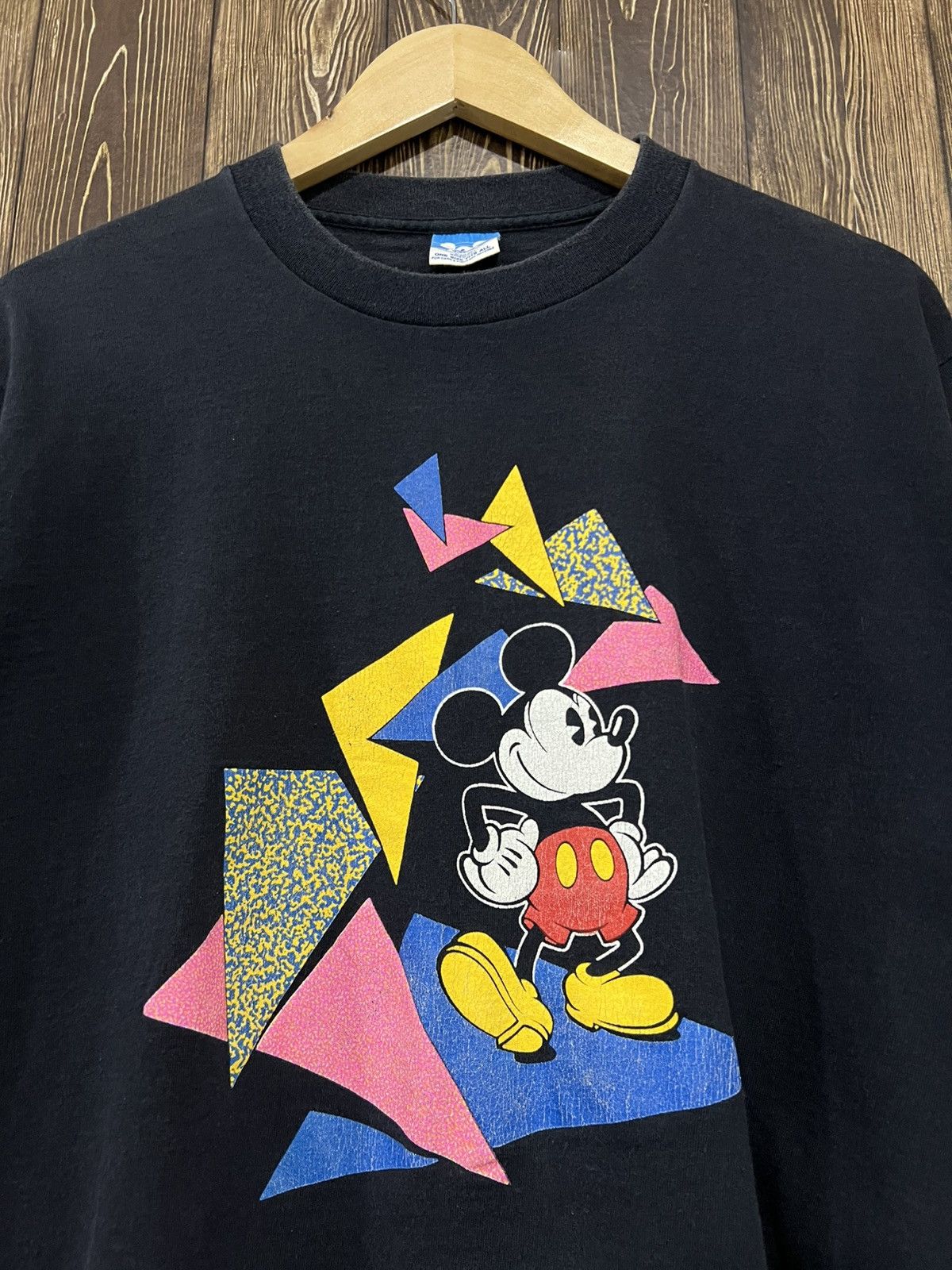Mickey Mouse Vintage 80s Mickey Mouse Boxy Cropped Tshirt Size US L / EU 52-54 / 3 - 2 Thumbnail