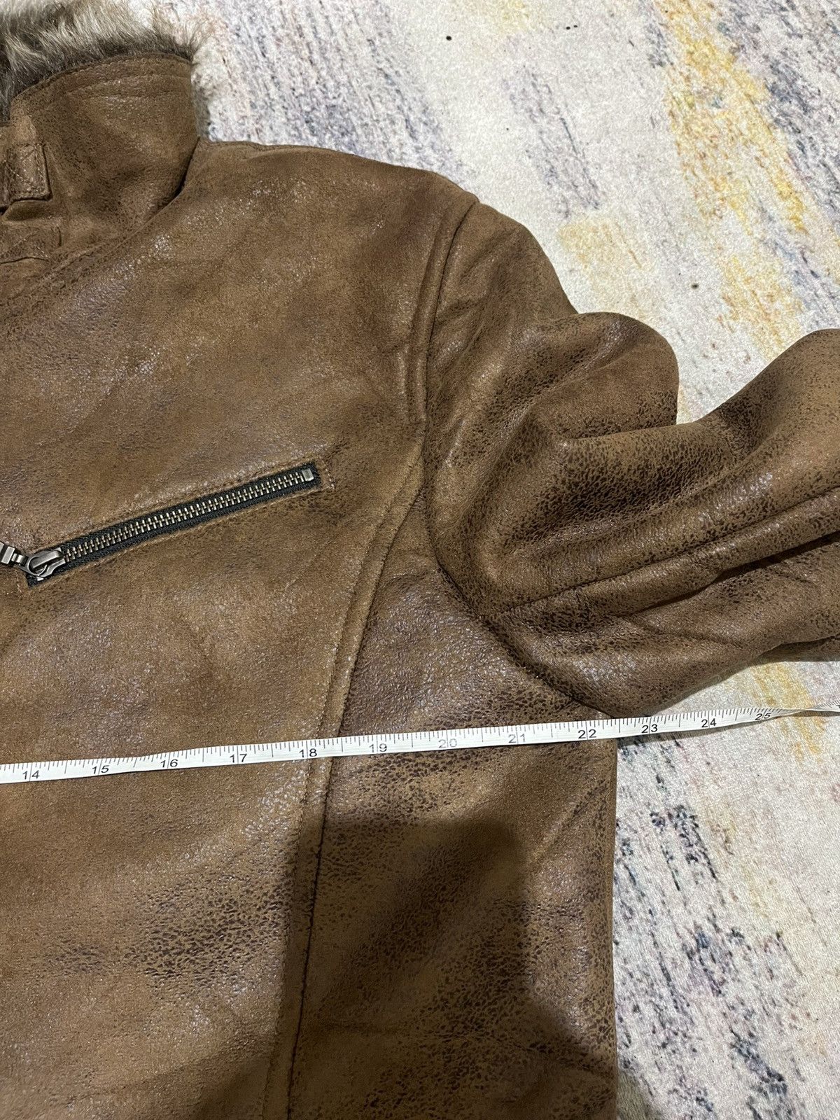 Le Grande Bleu (L.G.B.) Japanese brand Mossimo suede fur rider jacket vkei style Size US XL / EU 56 / 4 - 12 Thumbnail