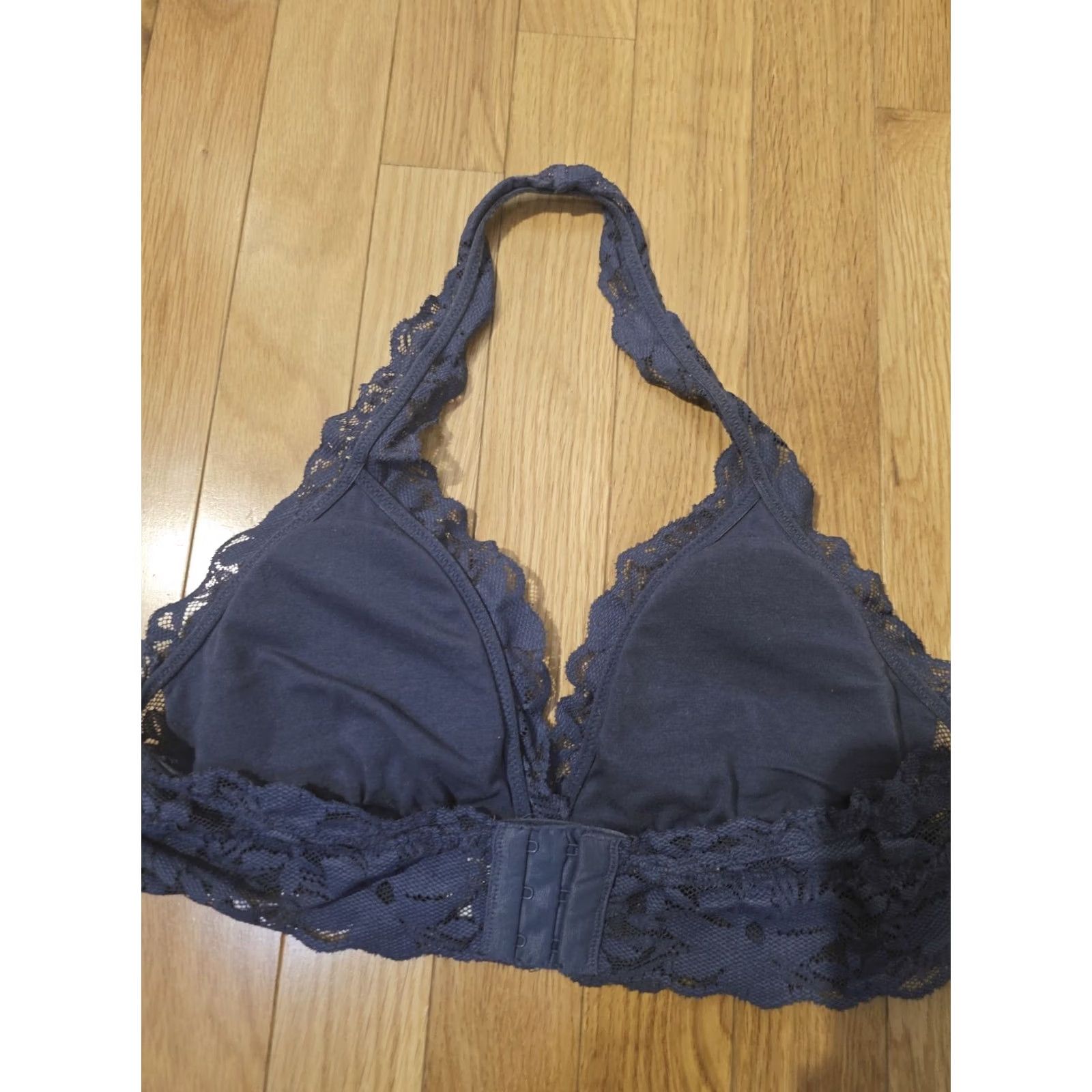 Vintage Aerie Blue Lace Bralette Halter S Wire Free Bralette Women Small XS? Size ONE SIZE - 3 Thumbnail