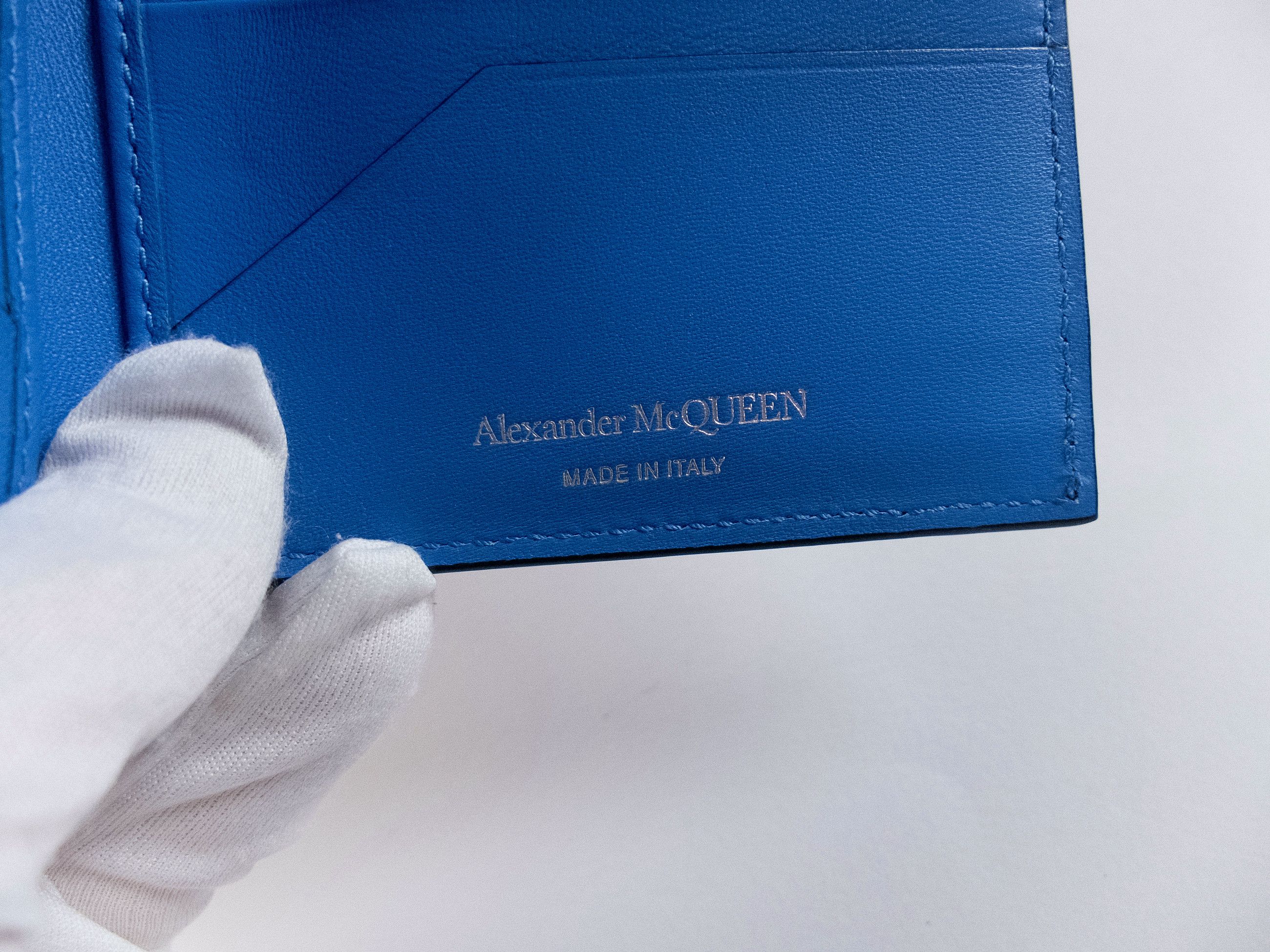 Alexander McQueen ALEXANDER MCQUEEN Harness graffiti logo leather wallet q Size ONE SIZE - 5 Thumbnail