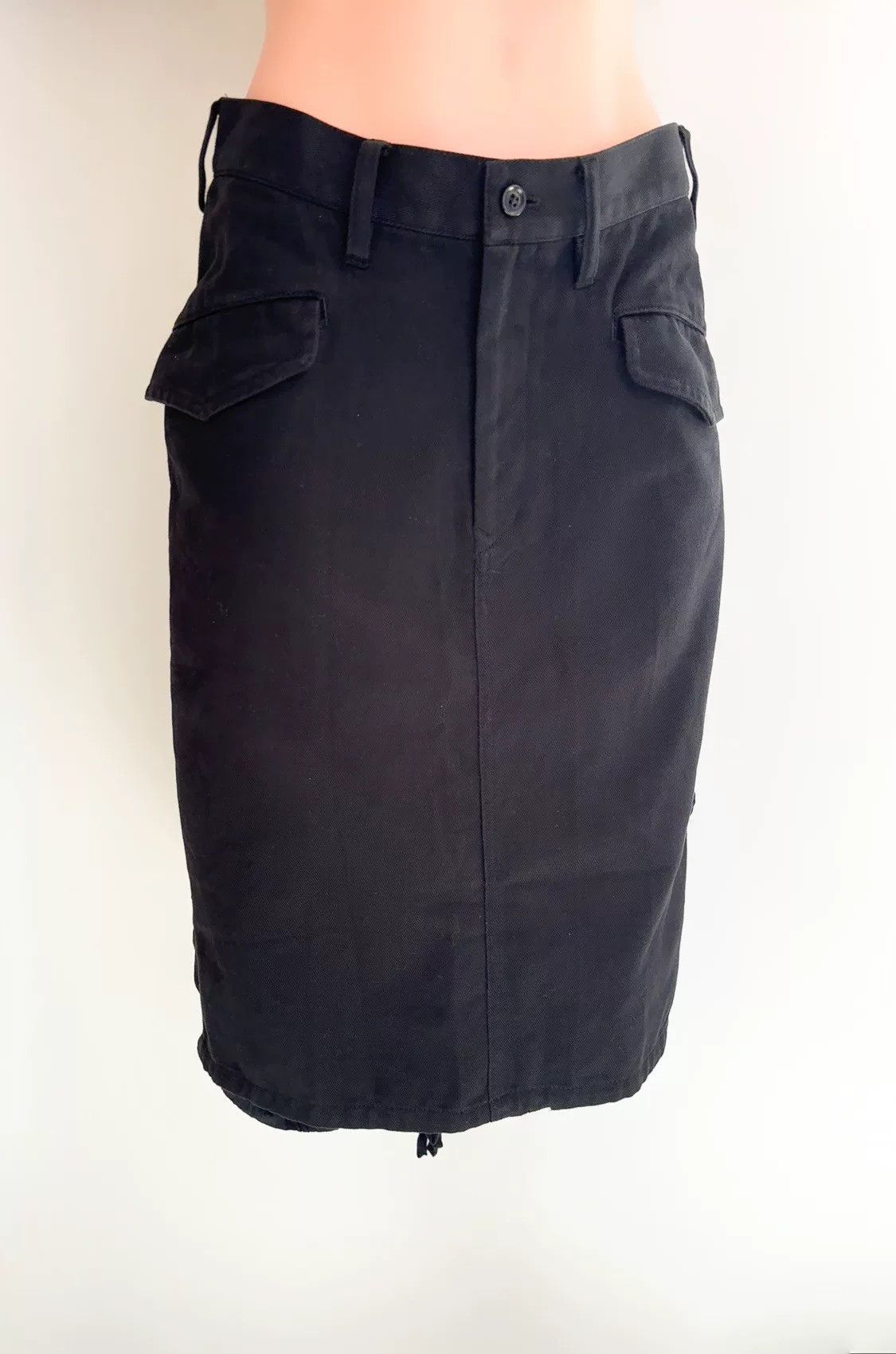 Y's Yohji Yamamoto Y's Mixed Material Skirt Size 24" / US 00 / IT 34 - 1 Thumbnail