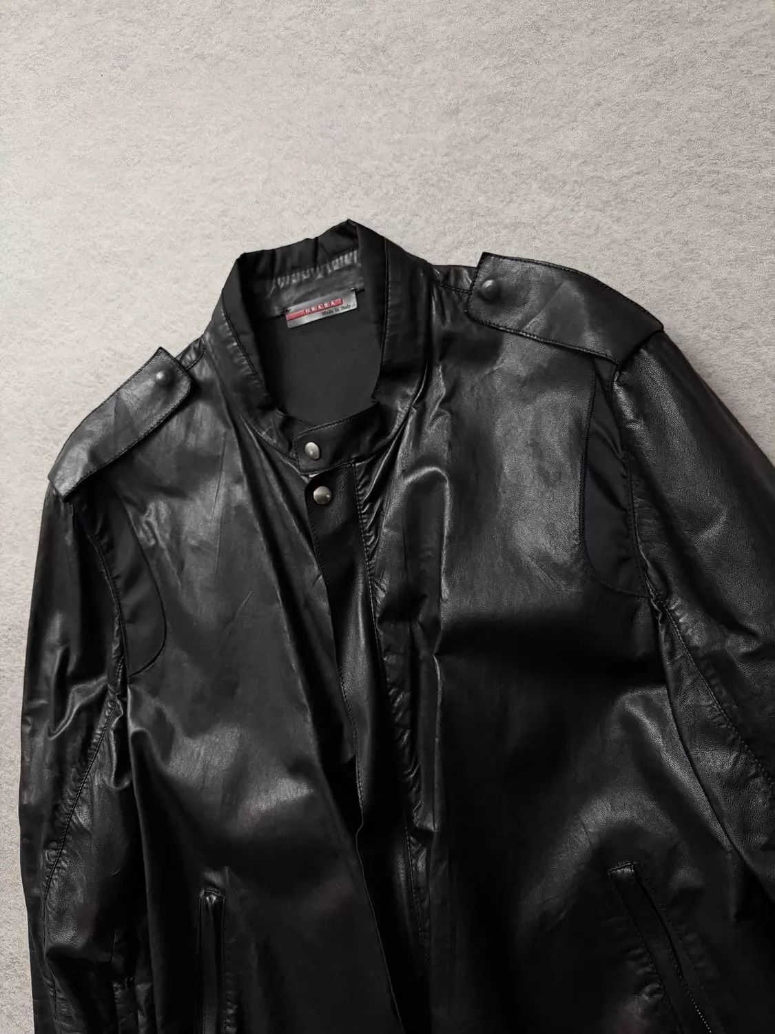 Prada PRADA SPORT 00s Vintage Archive Leather Jacket Unisex RIRI Size US M / EU 48-50 / 2 - 2 Thumbnail