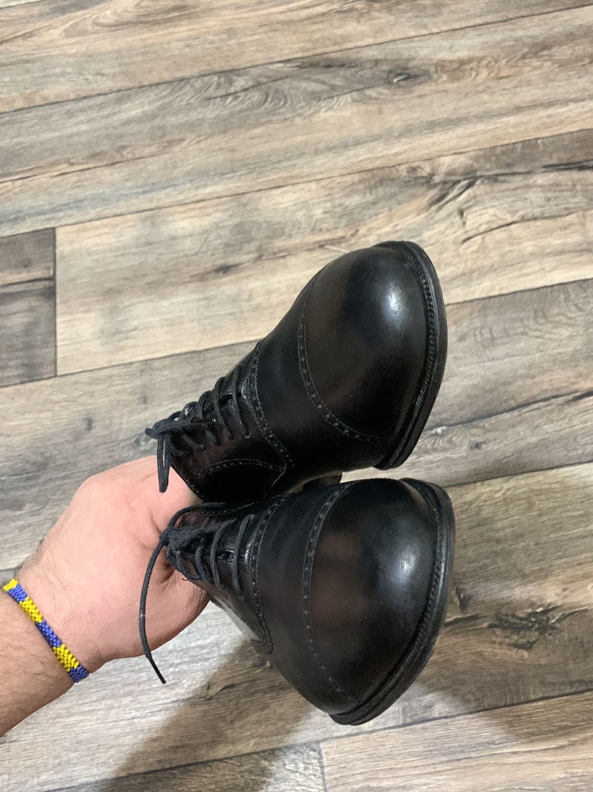 Bruno Magli × Genuine Leather Bruno Magli Men’s Black Leather Classic Oxford Shoes US9 Size US 9 / EU 42 - 7 Thumbnail