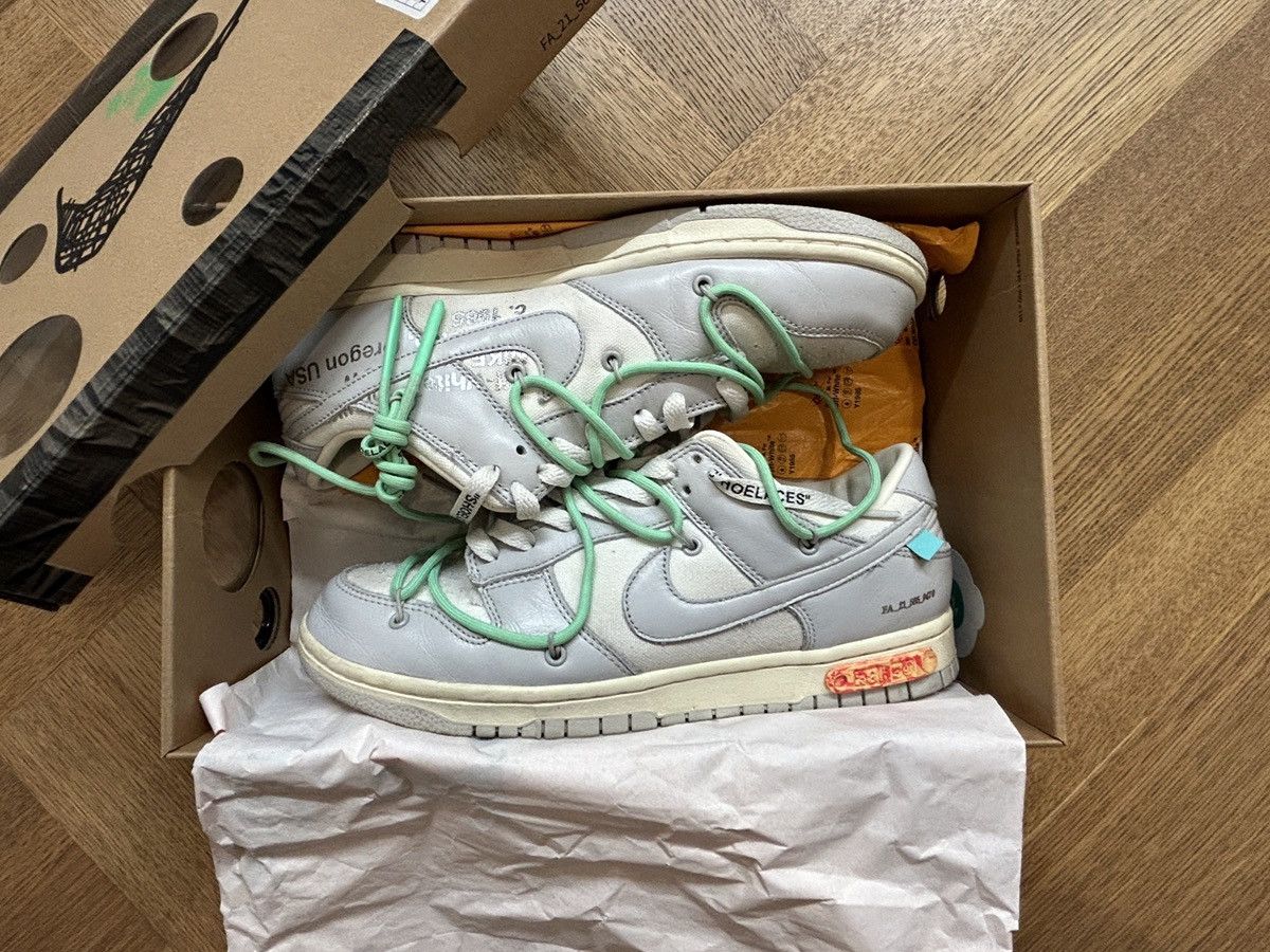 Nike × Off-White Dunk Low Off-White Lot 26 Size US 8.5 / EU 41-42 - 1 Thumbnail