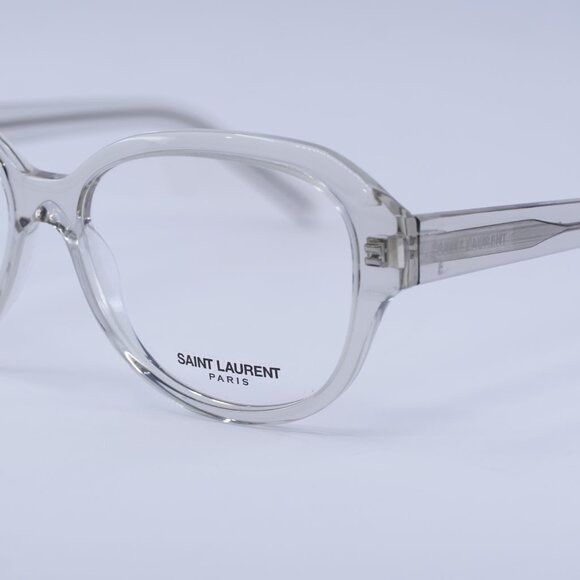 Saint Laurent Paris Saint Laurent SL411 004 Eyeglasses Transparent 57mm Square Size ONE SIZE - 2 Thumbnail