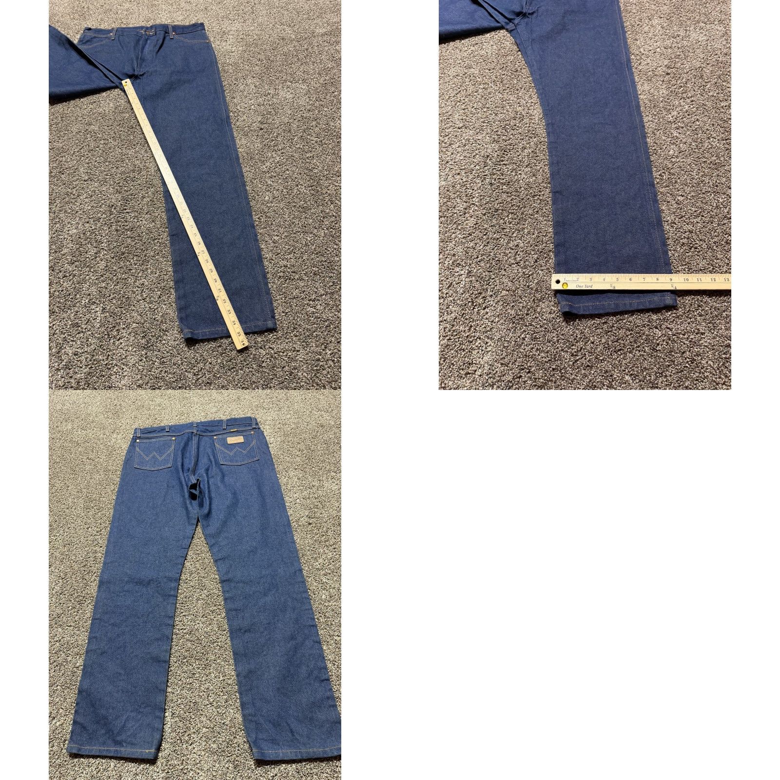 Wrangler VINTAGE Wrangler Jeans 13MWZ 40X34 Bootcut Blue Denim Mens Regular 5-Pocket Pockets Cowboy Logo EUC Size US 40 / EU 56 - 8 Thumbnail