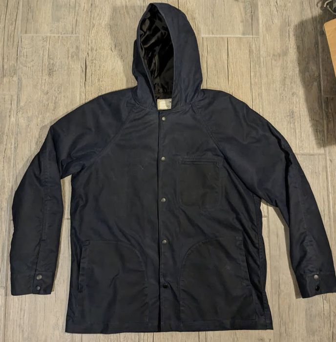 Rogue Territory Hooded Ridgeline Supply Jacket - Waxed Navy XL | Grailed