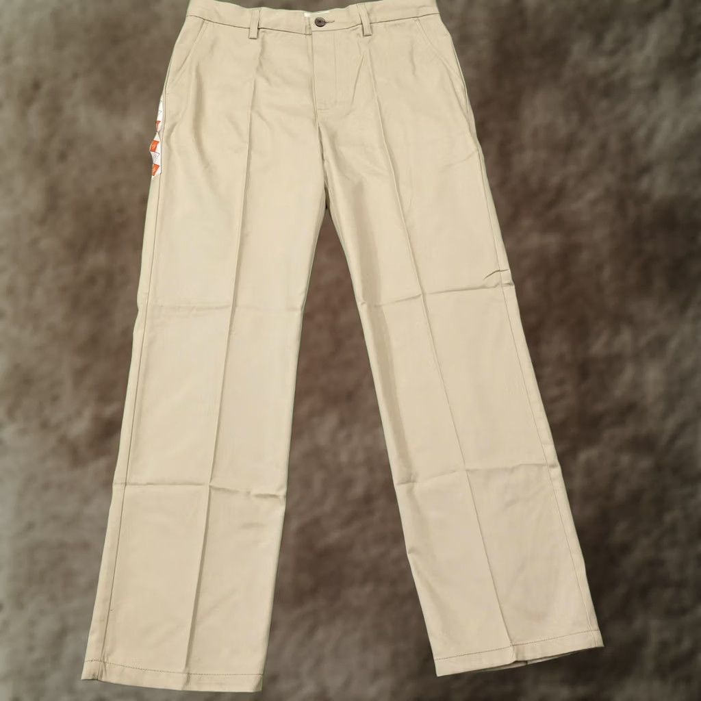 Vintage St John's Bay Pants Khakis 34x32 Beige Classic Fit Flat Front Easy Care Mens Pants Adjustable Waist Pocketless? No. Size US 34 / EU 50 - 1 Thumbnail