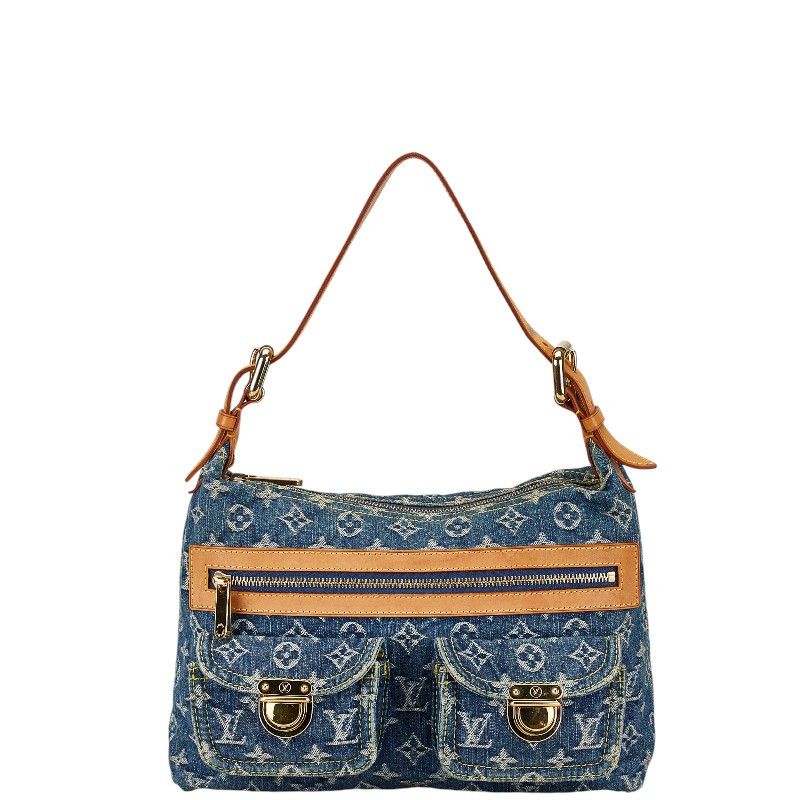 Louis Vuitton Louis Vuitton Louis Vuitton Denim Leather Bag PM Denim Shoulder Bag M95049 in Very Good Condition Size ONE SIZE - 1 Thumbnail