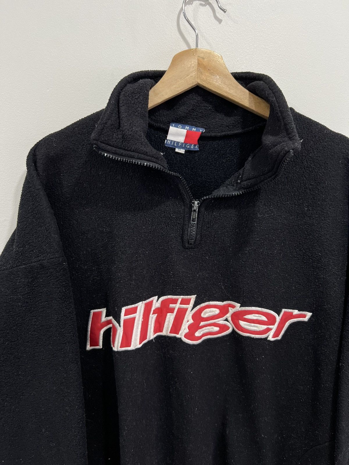 Tommy Hilfiger Vintage Tommy Hilfiger Fleece Quarter Zip sweater Size US XL / EU 56 / 4 - 3 Thumbnail