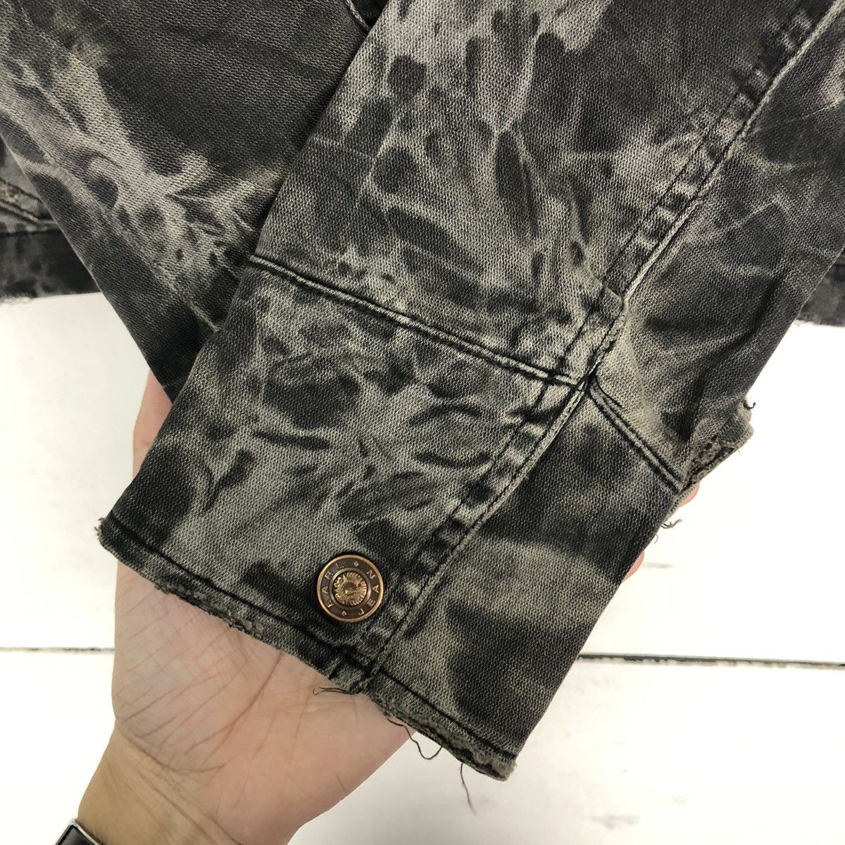 Japanese Brand 🔥VINTAGE CROPPED TRUCKER JACKET EARL JEANS ACID WASH DESIGN Size US S / EU 44-46 / 1 - 11 Thumbnail