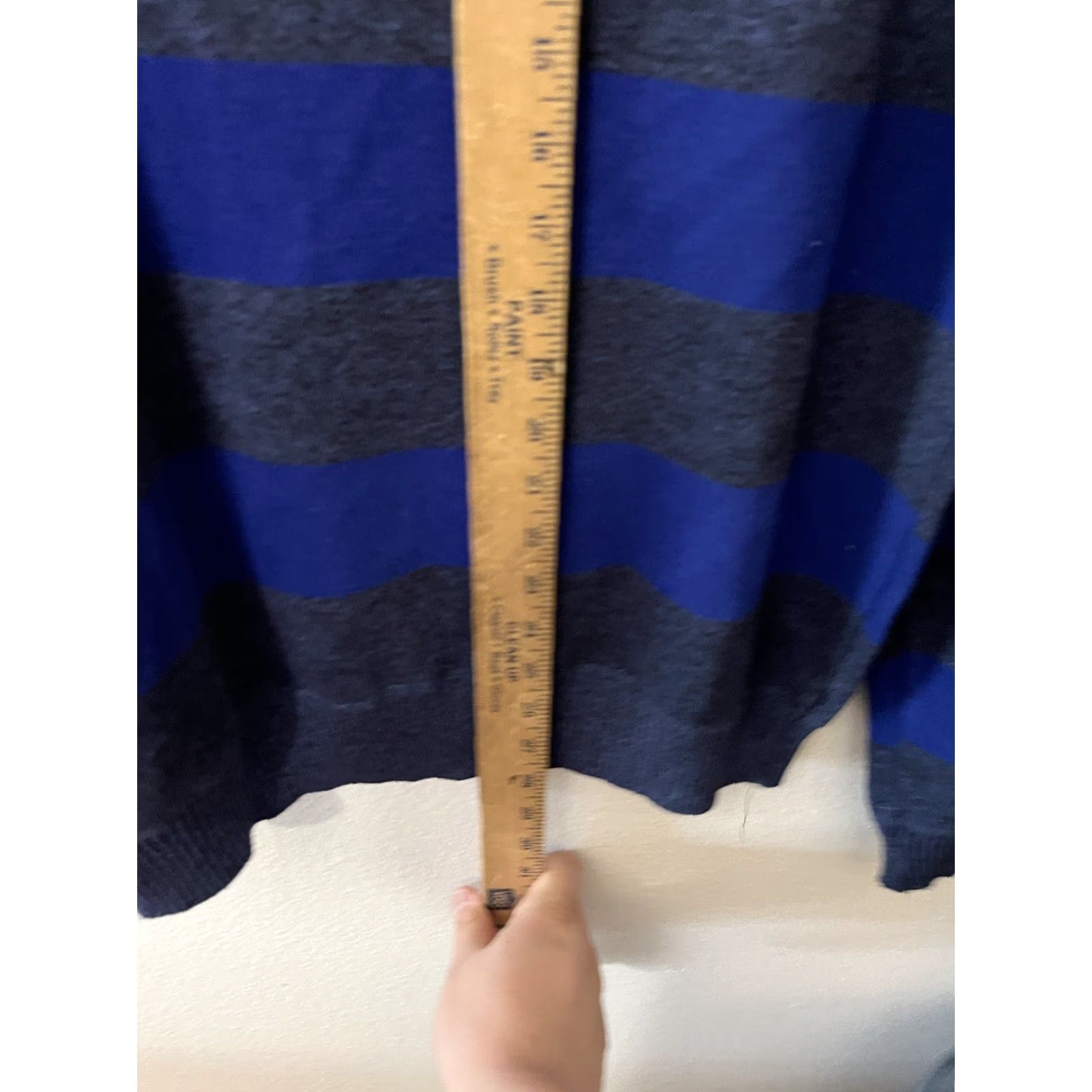 Ecko Unltd. Ecko Unltd. Zip Up Pullover Sweater Size XL Blue Striped Men Size US XL / EU 56 / 4 - 4 Thumbnail