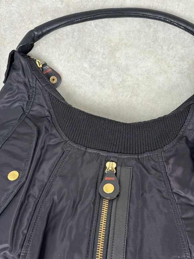 Jean Paul Gaultier 2000s Jean Paul Gaultier Black Nylon Multi-Pocket Hobo Bag Size ONE SIZE - 4 Thumbnail