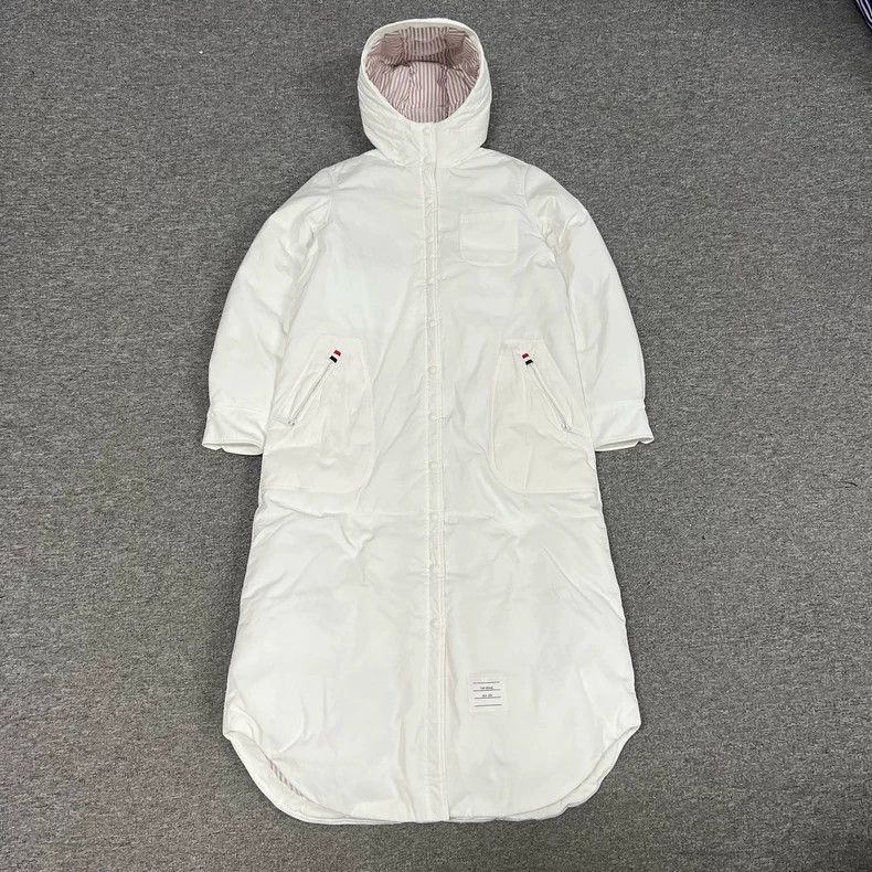 Thom Browne White long down jacket