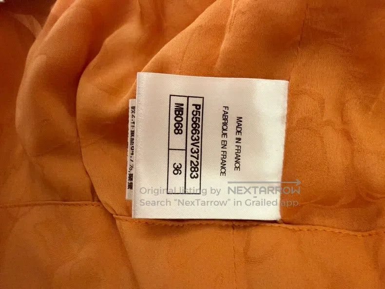 Chanel Chanel 17 Cuban orange tweed dresses Size XS / US 0-2 / IT 36-38 - 4 Thumbnail