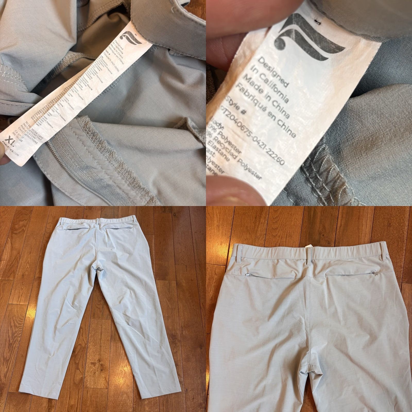 Fabletics Fabletics The Only Pant Performance Pants Chinos Golf Gray sz XL Mens Size US 36 / EU 52 - 8 Thumbnail