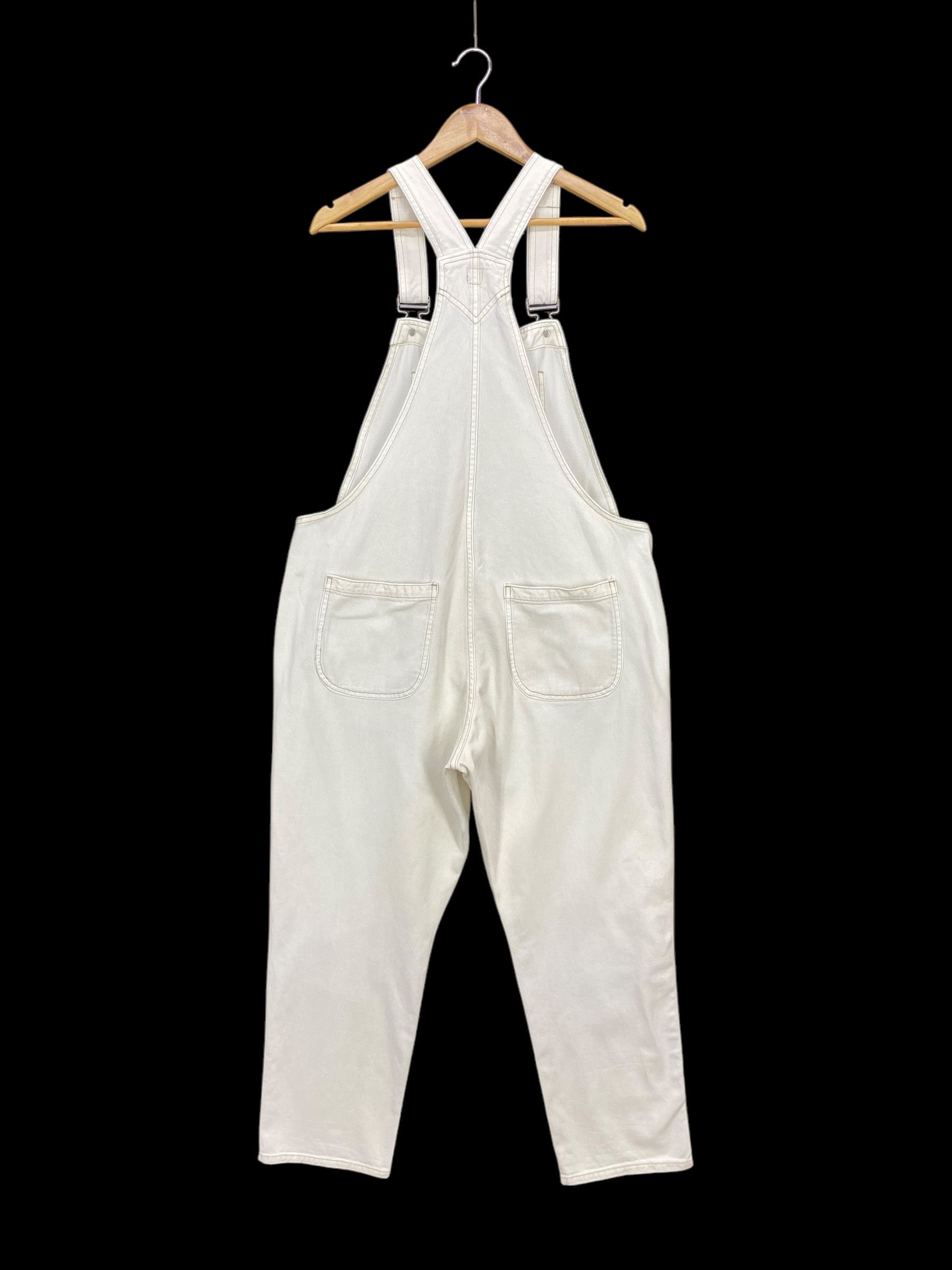 Big John × Vintage Gap Carpenter Light Wash Baker Pocket Bib Overalls Size US 34 / EU 50 - 2 Thumbnail