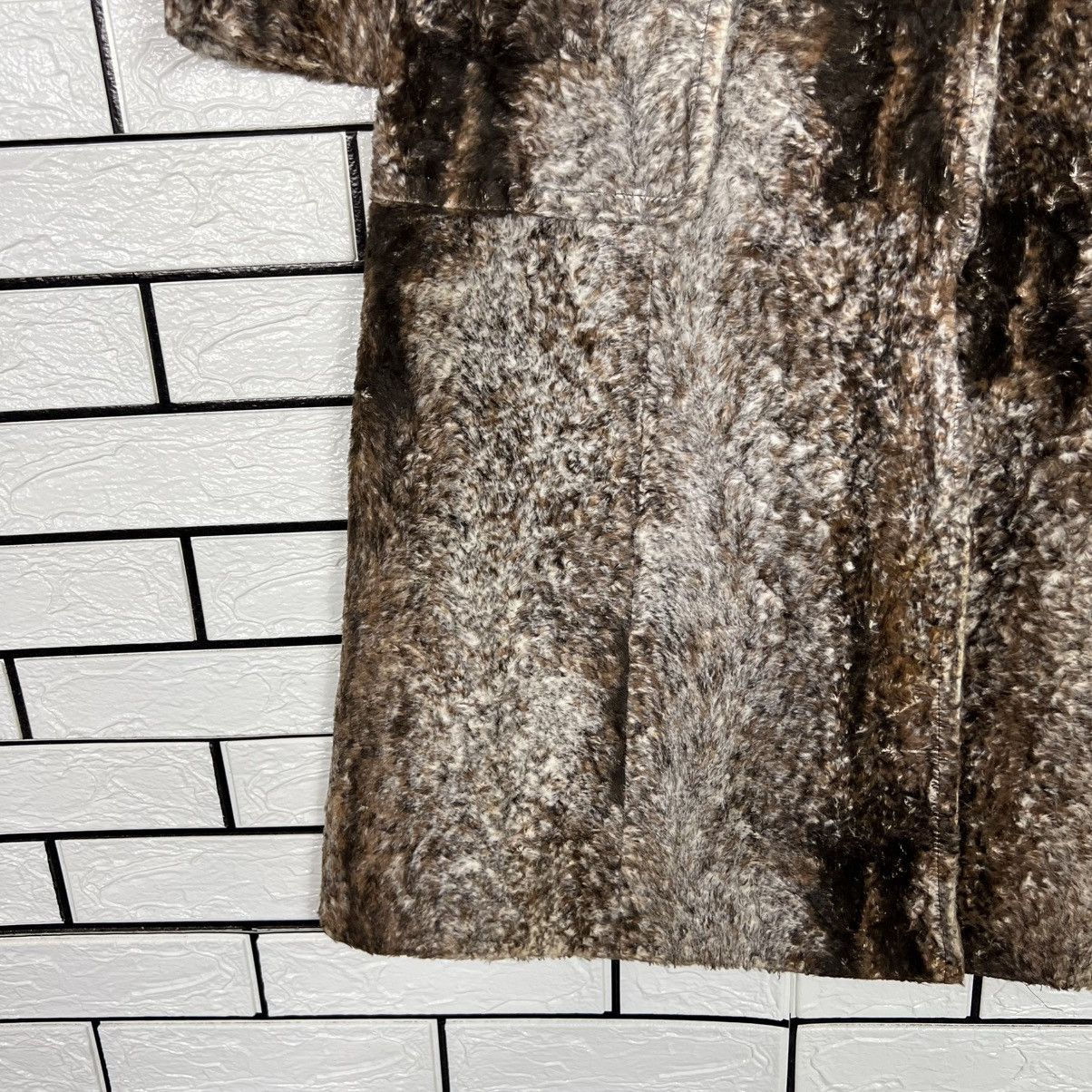 Vintage 80's LAMER Faux Fur Rayon Long Coat #4132-C188 Size M / US 6-8 / IT 42-44 - 6 Thumbnail