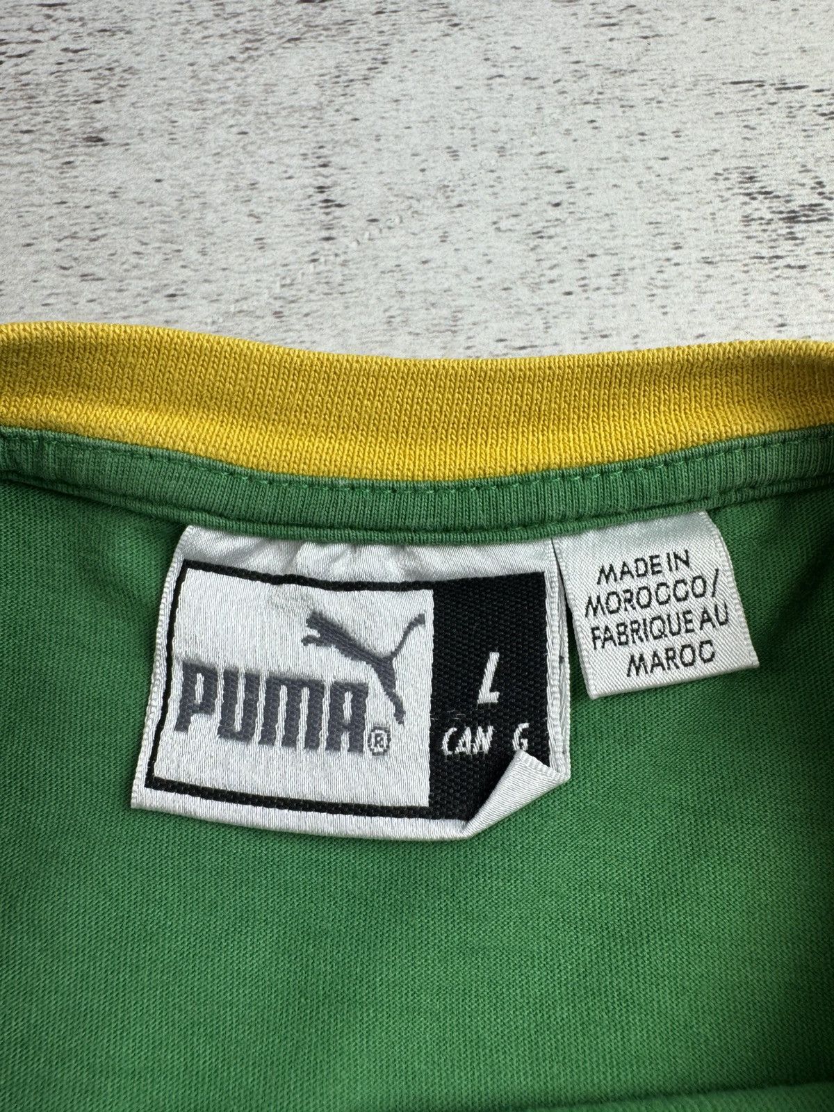 Puma Puma Brazil Y2K Jamaica 00s Green Soccer Football Jersey Kit T Shirt Tee Size US L / EU 52-54 / 3 - 7 Thumbnail